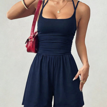 New Women's Casual Strapless Jumpsuit Summer Wide-Leg Loose Fit