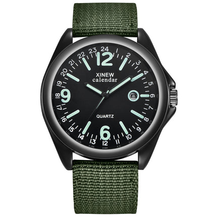 Men's Nylon Strap Quartz Watch