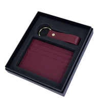 Genuine Leather Creative Leather Keychain Certificate Card Holder