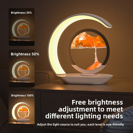 Wireless charging 3D sand table lamp