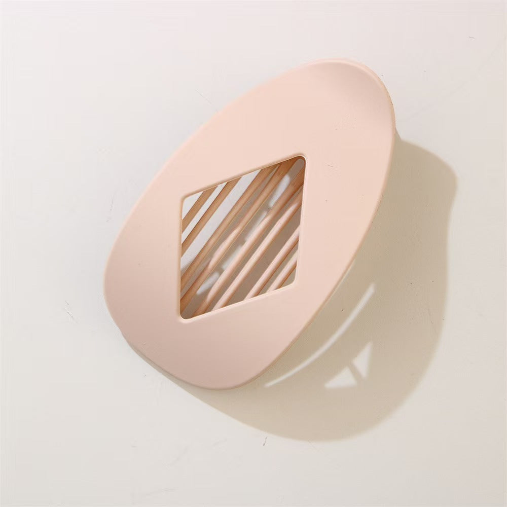 Matte Geometric Hair Clips for Thick Hair