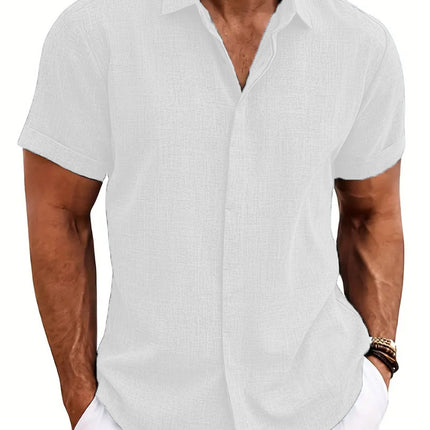 Mens 3D Printed Lapel Shirt