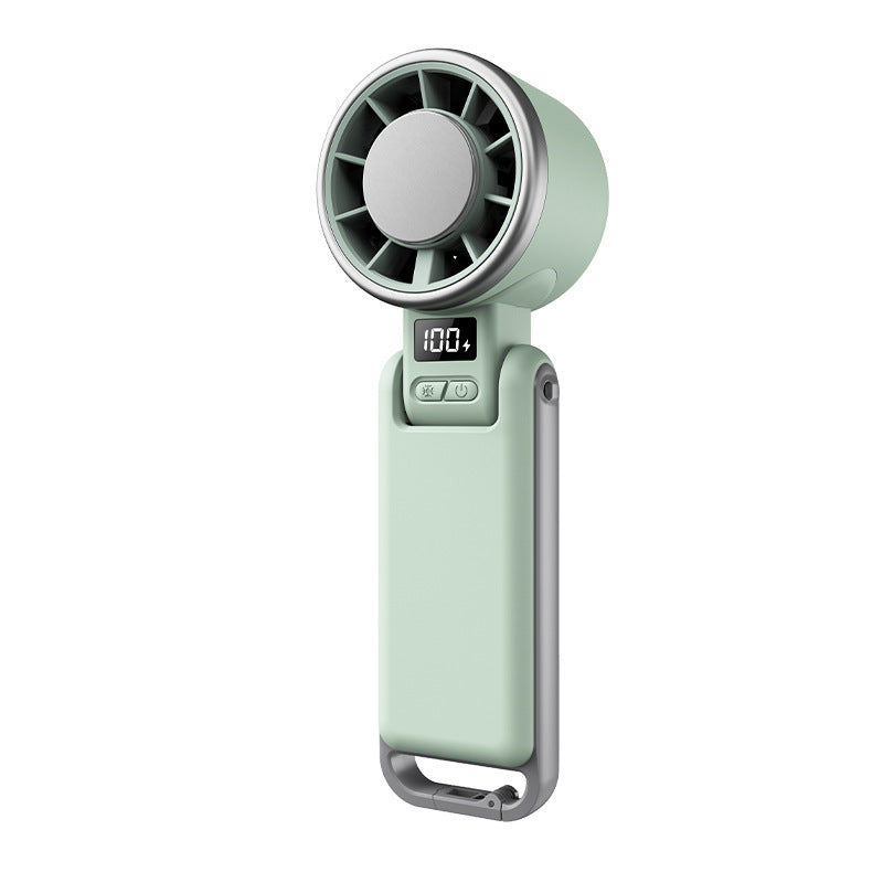USB Rechargeable Neck Fan with Digital Display