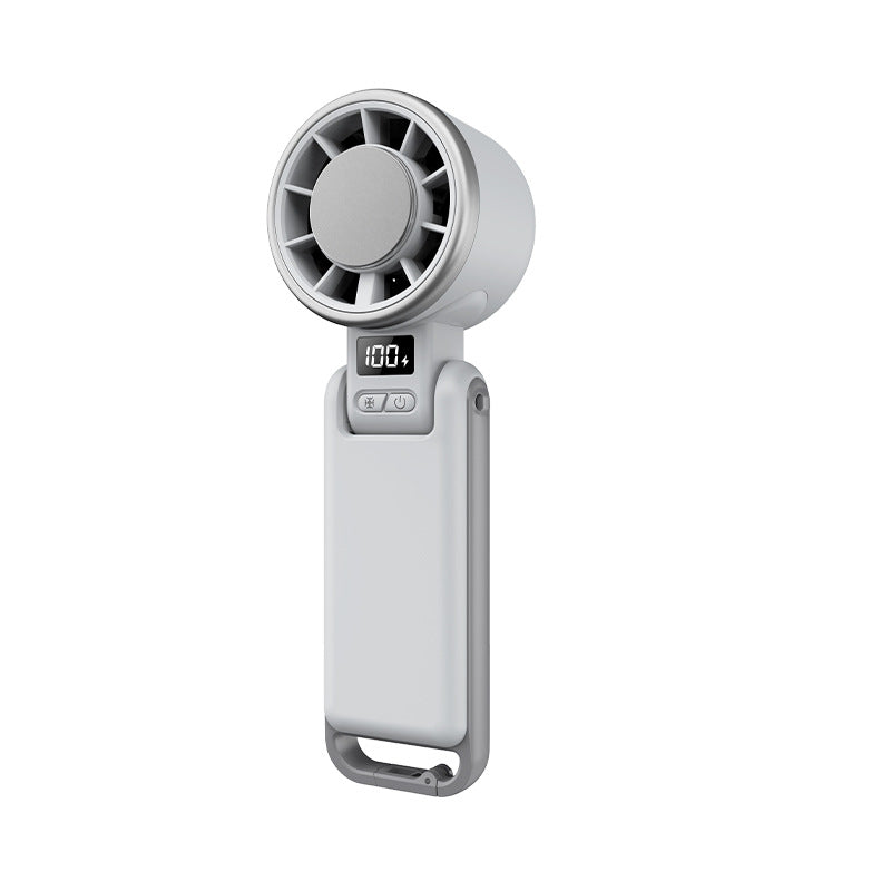 USB Rechargeable Neck Fan with Digital Display