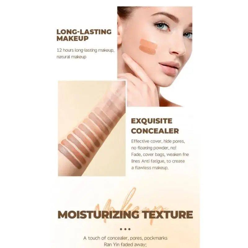 Full Coverage Liquid  Waterproof Foundation Makeup Base Long