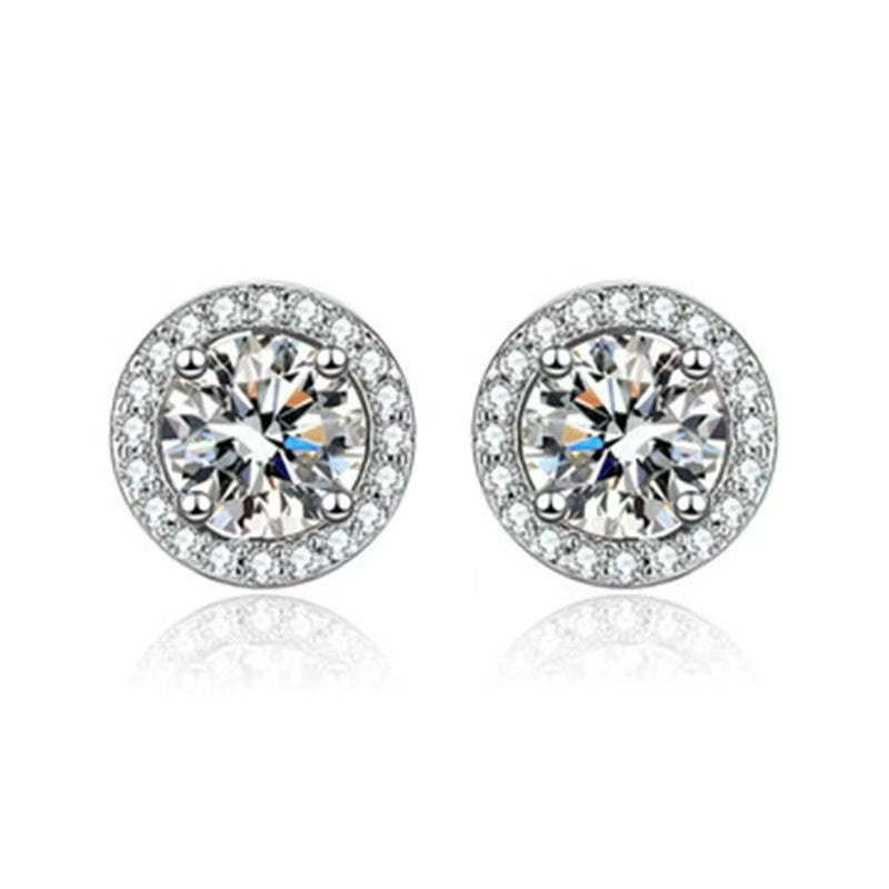 Imitation Moissanite Geometric Earrings