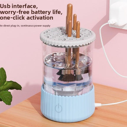 Electric cleaner for makeup brushes
