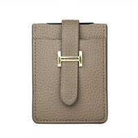 Leather Card Holder Pull-out Card Holder Thin Women