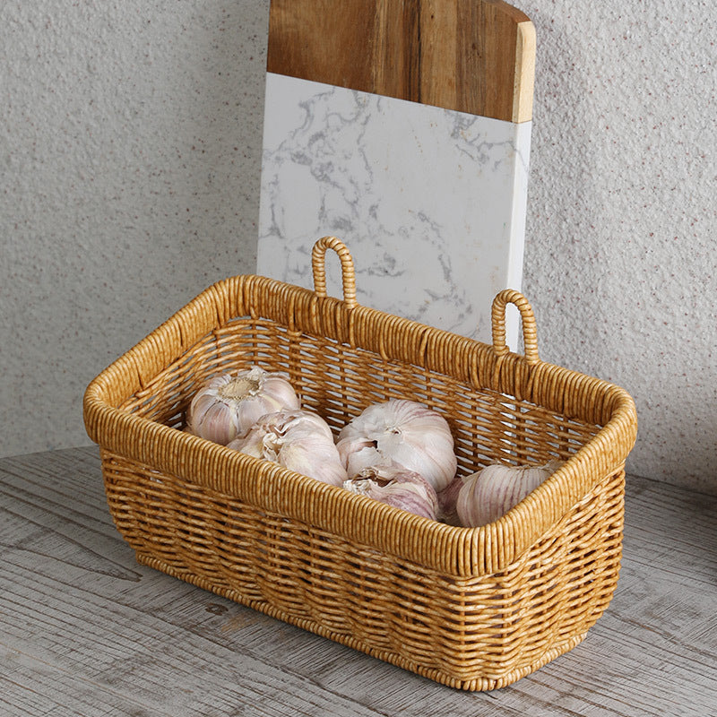 Imitation Rattan Storage Box
