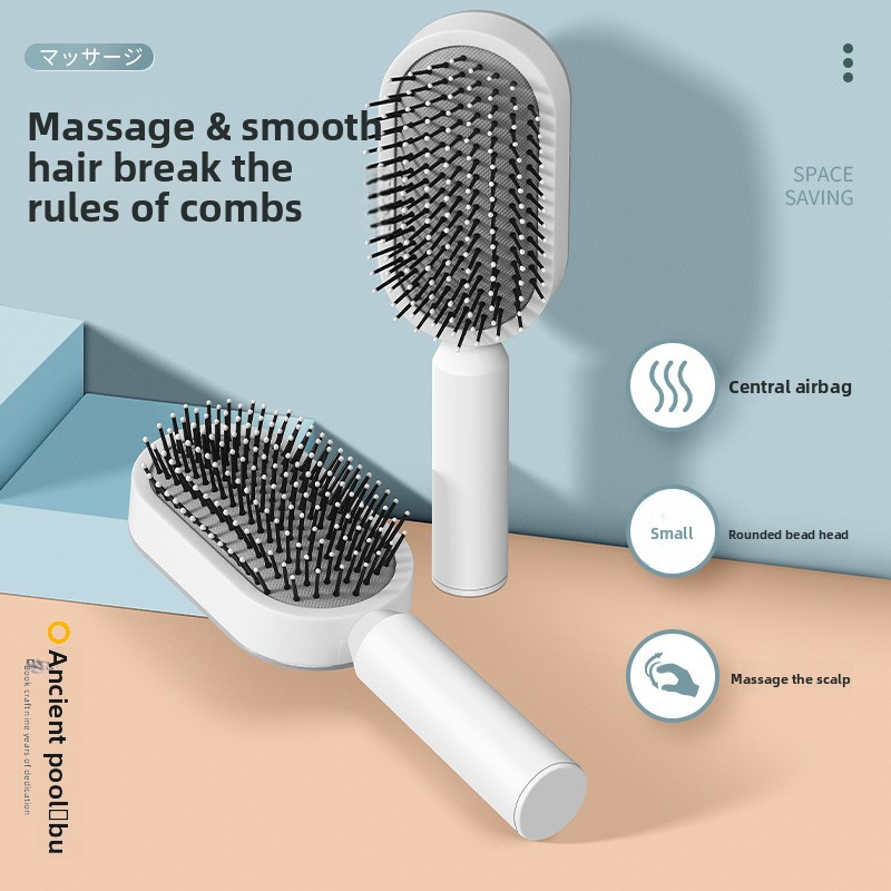 Long Handle Air Cushion Hair Styling Brush