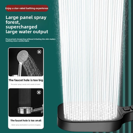 Pressurized Shower Head Set with 7 Spray Modes