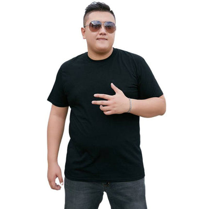 Plus Size Men Cotton Short Sleeve T Shirt