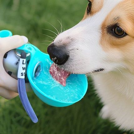 Portable Pet Dog Outdoor Water Bottle with Drinking Bowl