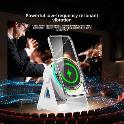 Multifunctional Wireless Bluetooth Speaker with Phone Holder and RGB Light