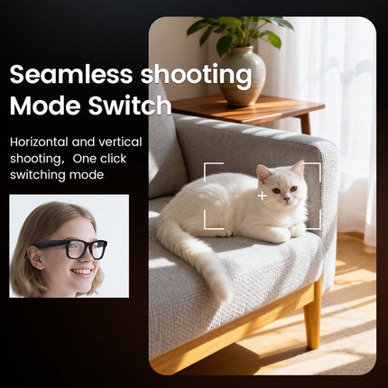 E02C AI Camera Glasses with Bluetooth