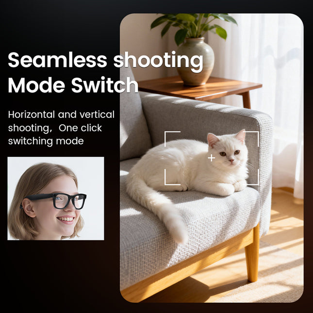 E02C AI Camera Glasses with Bluetooth