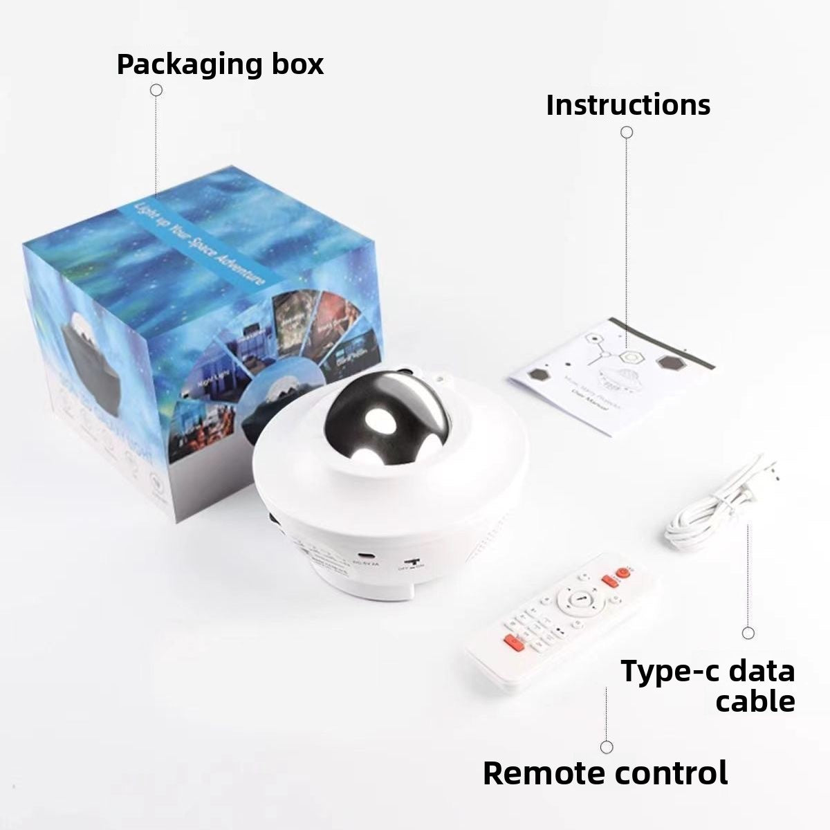360 Rotating Northern Lights Star Projector