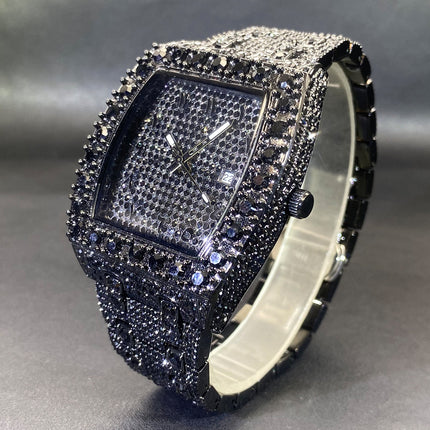 Classic Barrel Dial Rhinestone Quartz Watch