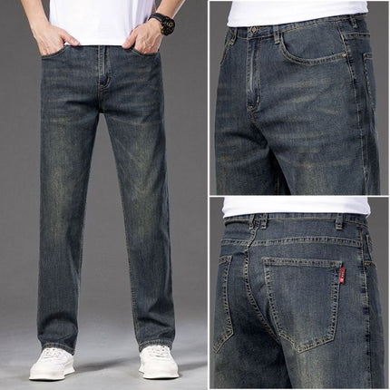 Men's loose straight-leg jeans