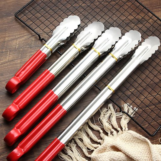 Stainless Steel Silicone Handle Food Clips