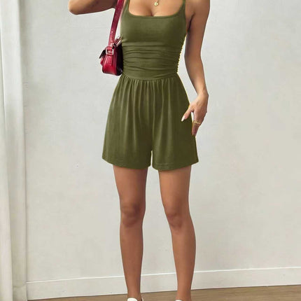 New Women's Casual Strapless Jumpsuit Summer Wide-Leg Loose Fit