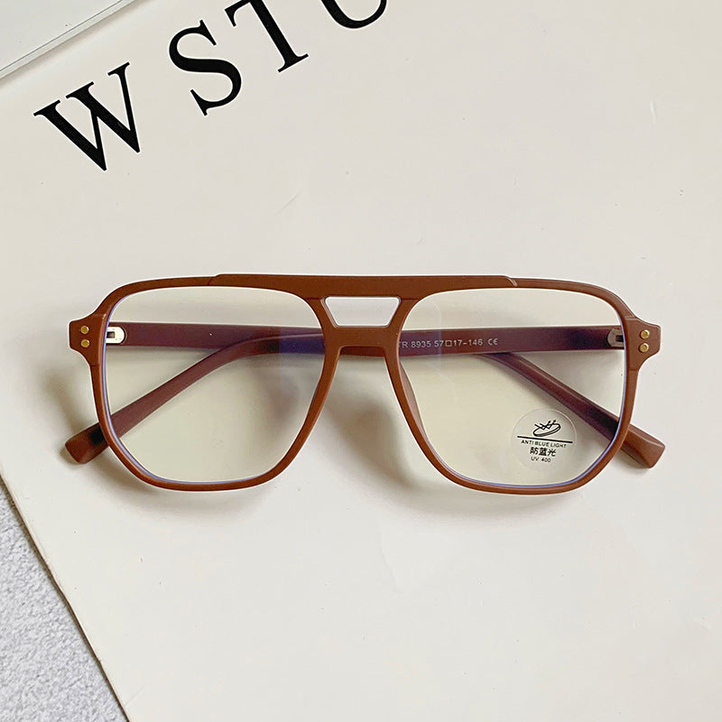 Retro Square Anti Blue Light Glasses Frame
