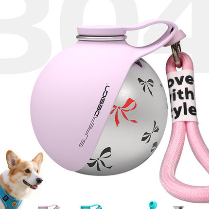 Portable Pet Dog Outdoor Water Bottle with Drinking Bowl