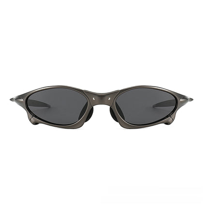 Metal Oval Polarized Sunglasses