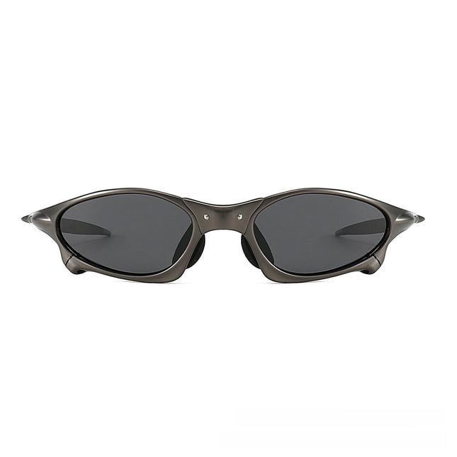 Metal Oval Polarized Sunglasses