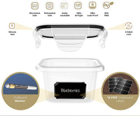 12-piece Kitchen Cereals Storage Box Refrigerator Storage Preservation