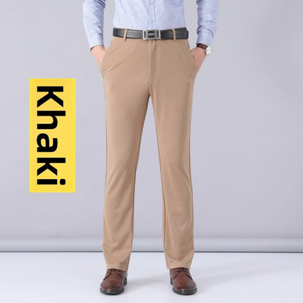 Mens Business Casual Straight Leg Trousers